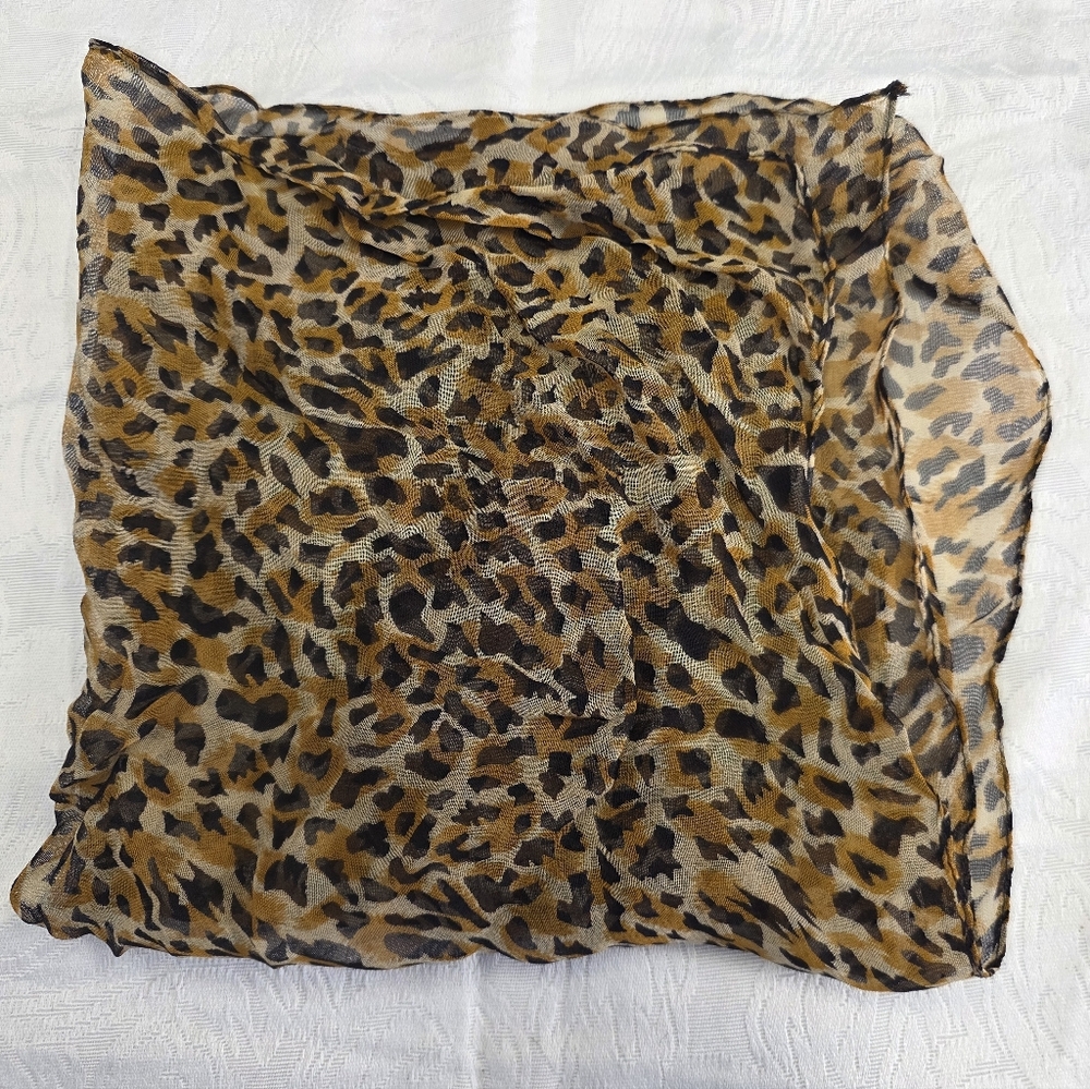 Leopard Print Scarf